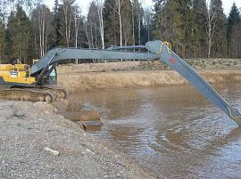 Удлиненное рабочее оборудование (18 метров) для экскаватора Volvo EC 380 DLC